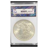 1885 NCGS MS Silver Morgan Dollar
