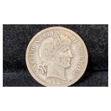 1902 Silver Barber Dime