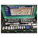 40+Piece Socket Wrench Set in Metal Case