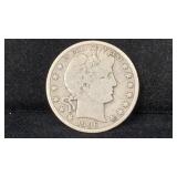 1906-S Silver Barber Half Dollar