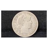 1905-S Silver Barber Half Dollar