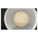 1875-S Twenty Cents Silver Seated Liberty Coin