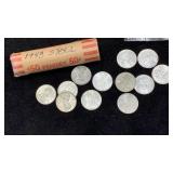 1943 Lincoln Steel Cents: (1) Roll + (12) Loose