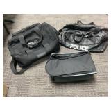 Three Black Multipurpose Bags