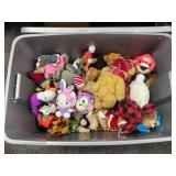 Plush Toys in Storage Bin