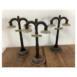Three Cast Iron Main Street Lamp Posts
