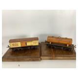 O Scale Lionel #1679 Boxcar and #1680 Tank Car