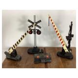 Toy Railroad Crossing Signals and Gate Set
