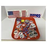 Political Campaign Buttons and Memorabilia Lot
