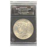 1926 BU Silver Peace Dollar, Bradford Exchange