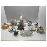 Eleven Ceramic and Glass Decorative Items