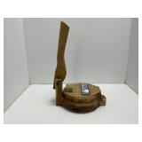 Wooden Hand-Crank Tortilla Press