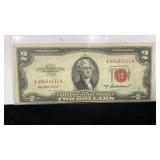 Currency 1953-A $2 Red Seal United States Note