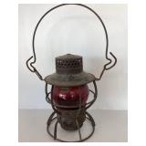 Antique Dressel Railroad Lantern, 9 Inches