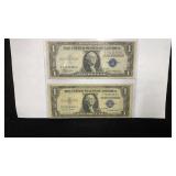 Currency (2) 1935 $1 Silver Certificate Notes