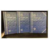 (3) Jefferson Nickels Folders #1 1938-1961