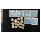 US Nickels: (5) Liberty, rest Buffalo all w/