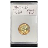 1940-D GEM BU Jefferson Nickel w Full Steps,