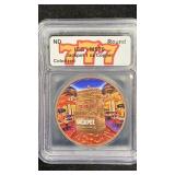 #777 Jackpot Copper Casino Round ICG MS70