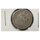 1849 Seated Liberty Dime