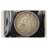 1843 Seated Liberty Dime