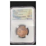 1808 India 10CASH Ship Wreck Coin NGC Genuine