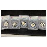 (5) 2015S Silver Nat.Parks Quarters PCGS PF69
