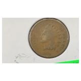 Semi-key 1872 Indian Cent