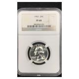 1957 Silver Washington Quarter NGC PF68