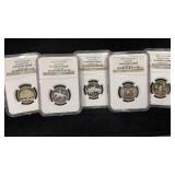 (5) 1999 Silver State Quarters NGC PF69 UltraCameo