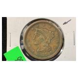 1856 VF+ Large Cent (rim damage)