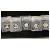 (5) 2013S Silver Nat.Parks Quarters PCGS PF69