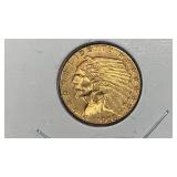 GOLD 1926 $2.50 Gold Indian .120 AGW