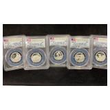 (5) 2016S Silver Nat.Parks Quarters PCGS PF69