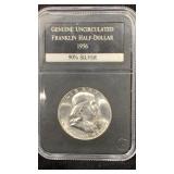 1956 BU Franklin Silver Half Dollar
