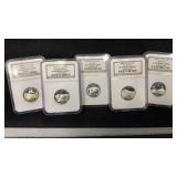 (5) 2006 Silver State Quarters NGC PF69 UltraCameo