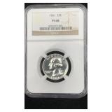 1961 Silver Washington Quarter NGC PF68