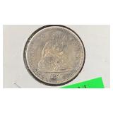 1857 Seated Liberty Quarter
