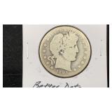 1893-O Better Date Barber Silver Half Dollar