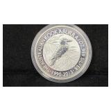 2015 Rev PF Australian Kookaburra 1 oz Silver Coin