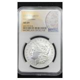 2023 NGC MS69 99.9% Silver Morgan Dollar First