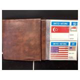 Album of United Nations Flag Stamp Collection