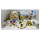 Disney-Themed Collectibles Lot With Bag and Access