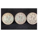 1937-P&D, 1938 Silver Walking Liberty Half