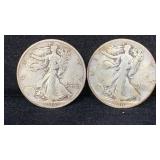 1936-P&D Silver Walking Liberty Half Dollars