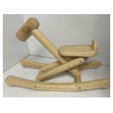 PlanToys Wooden Rocking Horse, 26 in Wide