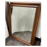 24x31 Wood-Framed Wall Mirror