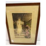 Bessie Pease Gutmann Print in Wood Frame