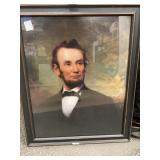 18x23 Lincoln Portrait Poster Under Glass