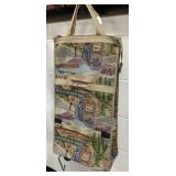 Folding Shopper Tote With Wheels and Tapestry Desi